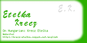 etelka krecz business card